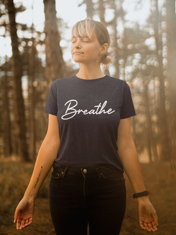 Breathe – Minimalist Calm Tee