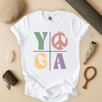 Bold Yoga – Modern Grid Tee
