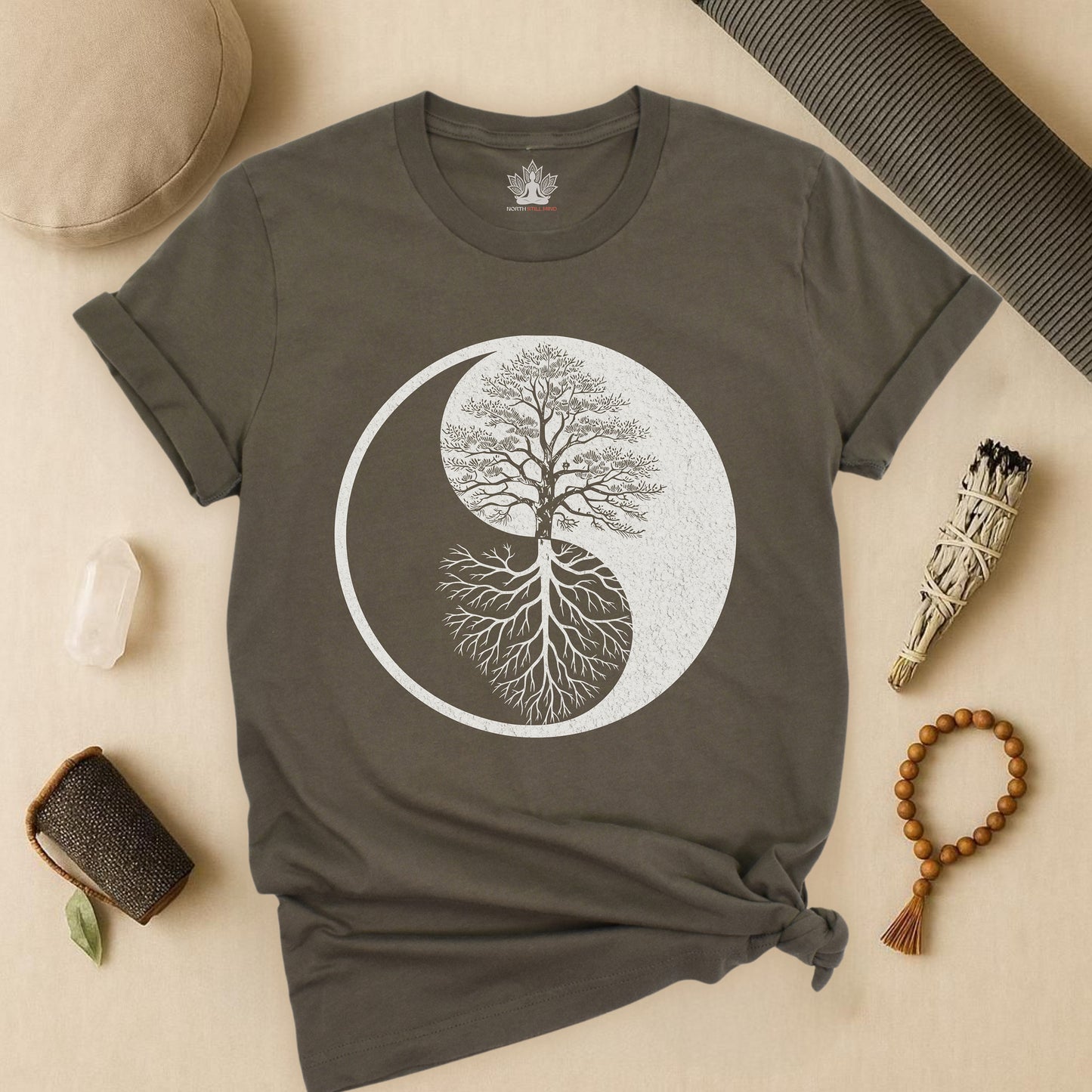 Yin Yang Tree of Balance - Spiritual Nature Tee