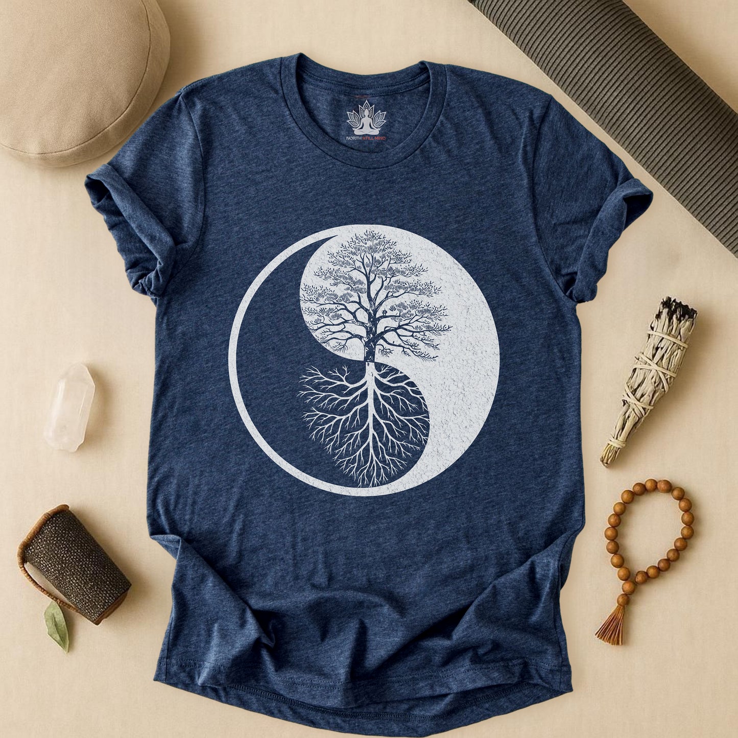Yin Yang Tree of Balance - Spiritual Nature Tee