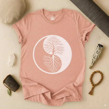 Yin Yang Tree of Balance - Spiritual Nature Tee