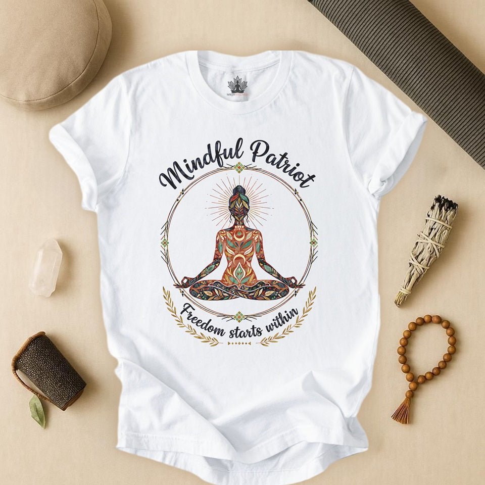 Freedom Starts Within – Mindful Patriot Yoga Tee