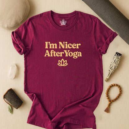 I'm Nicer After Yoga – Calm Spirit Tee