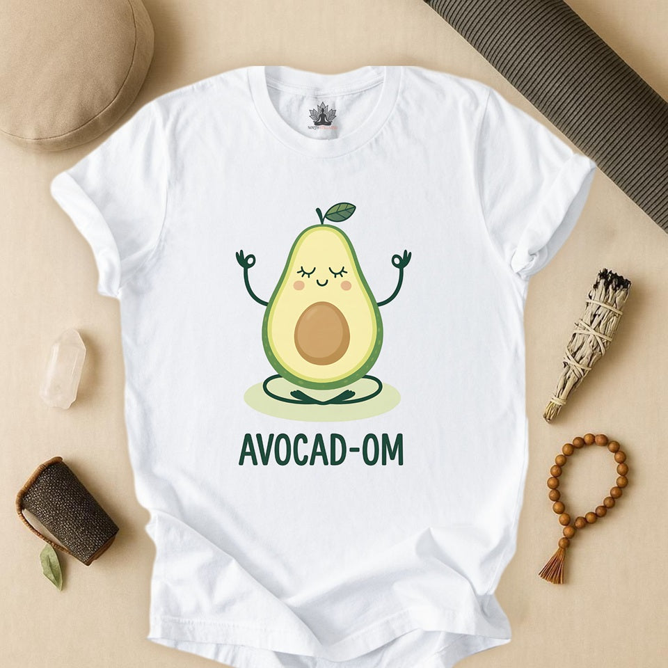 Avocado Om – Cute Yoga Pun Tee