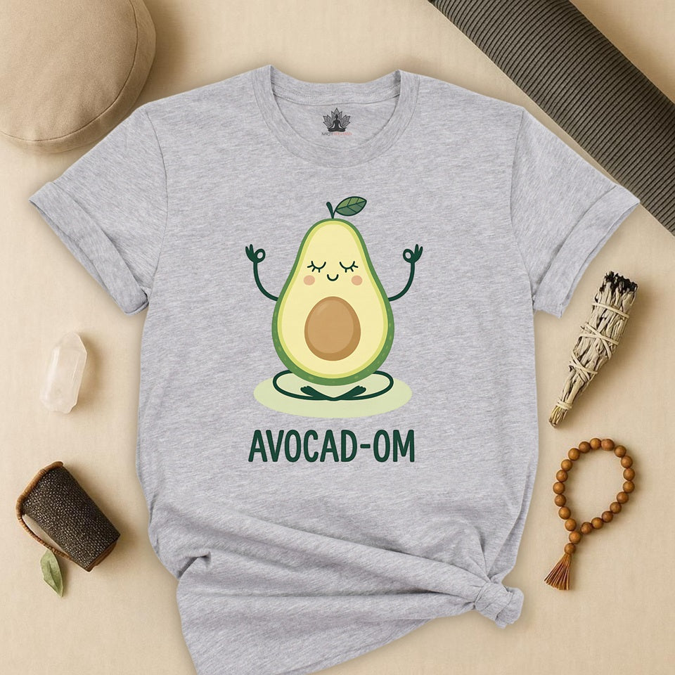 Avocado Om – Cute Yoga Pun Tee