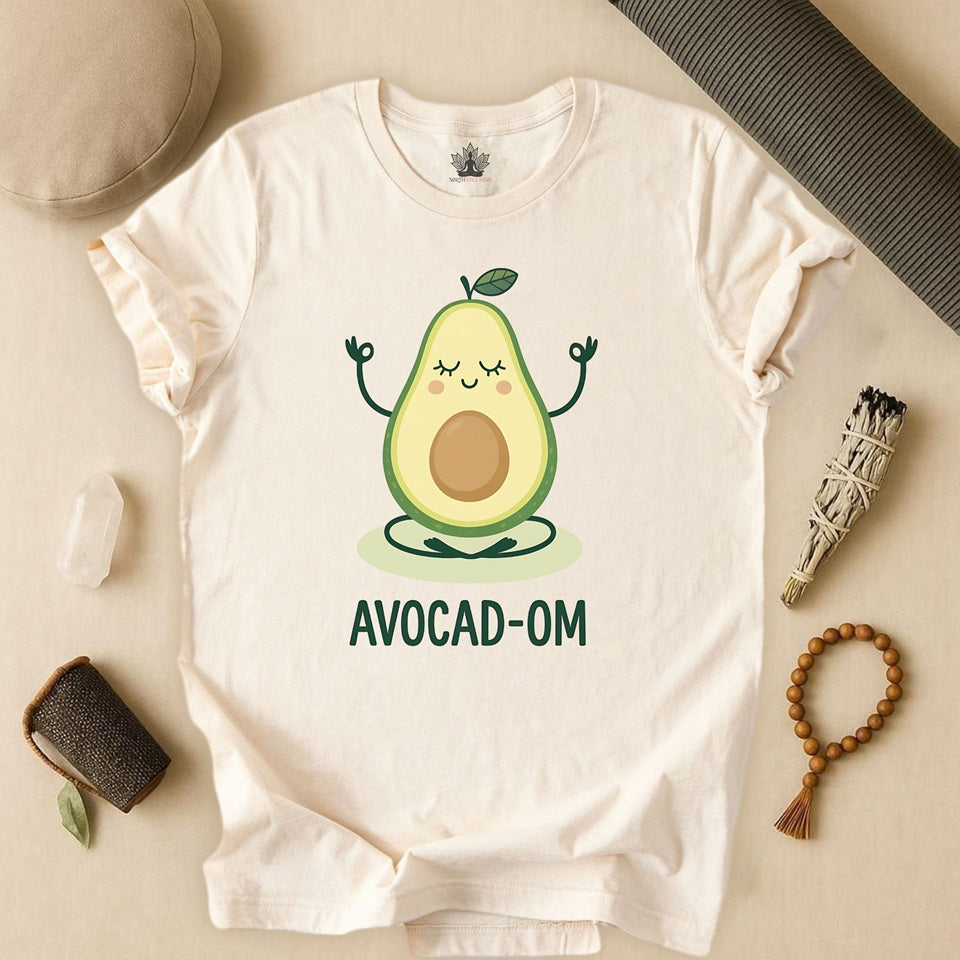 Avocado Om – Cute Yoga Pun Tee