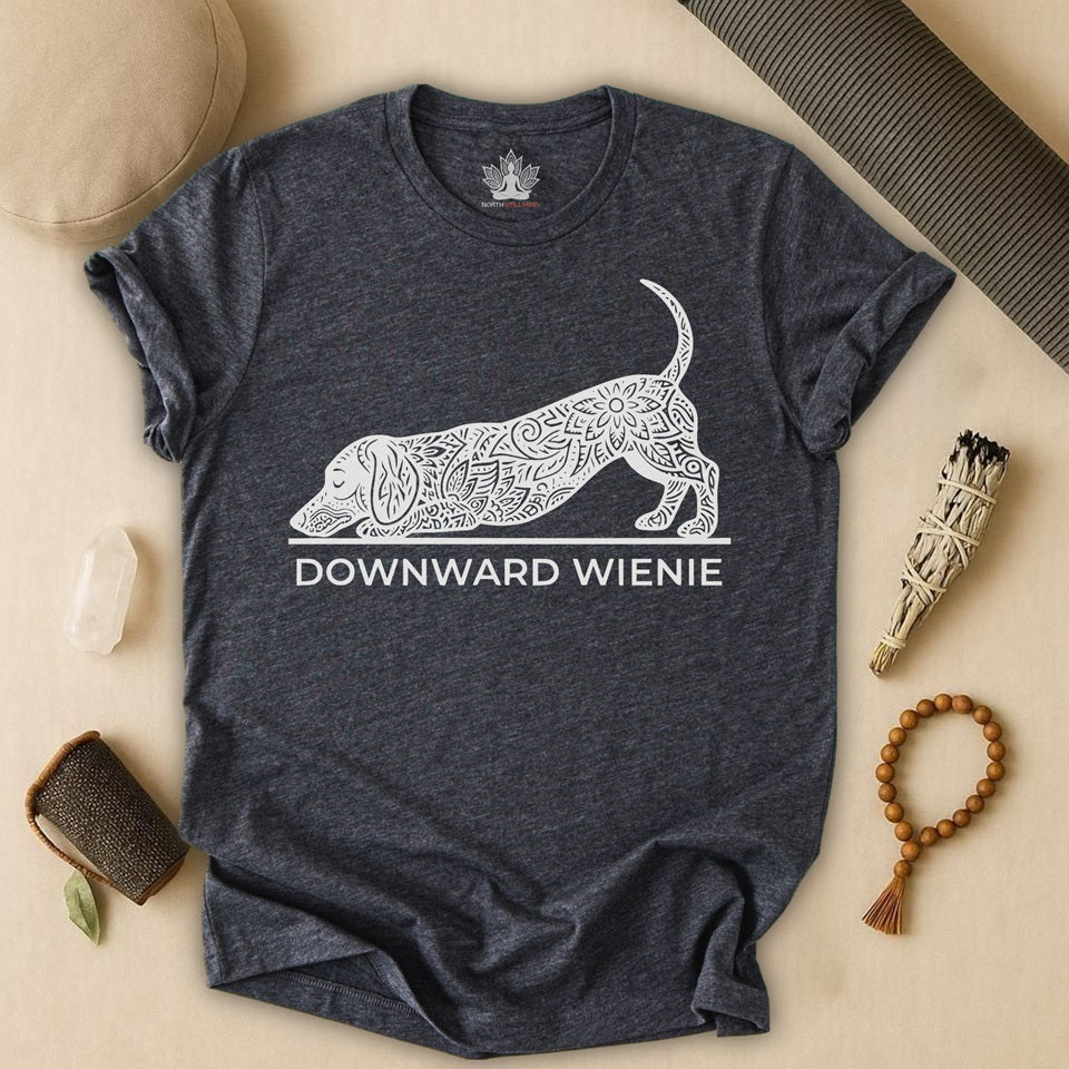Downward Wienie Dog Pose – Funny Mandala Sausage Dog Tee