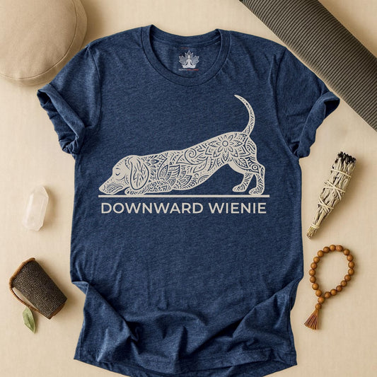 Downward Wienie Dog Pose – Funny Mandala Sausage Dog Tee