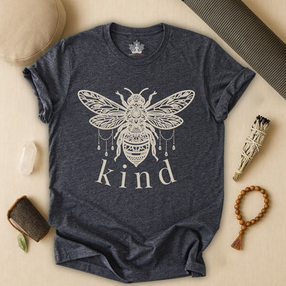 Bee Kind Mandala – Mindful Boho Yoga Tee