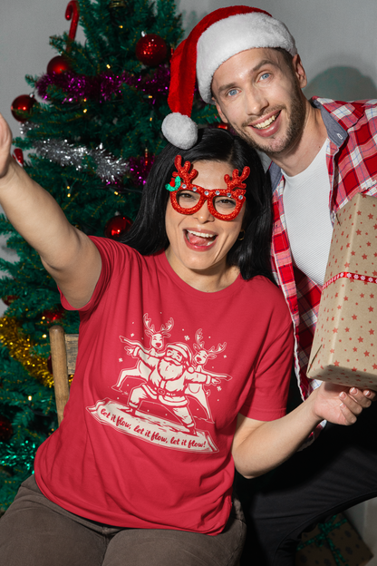 Let It Flow Santa Tee