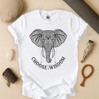 Elephant Mandala Art – Choose Wisdom Tee