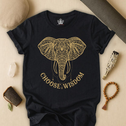Elephant Mandala Art – Choose Wisdom Tee