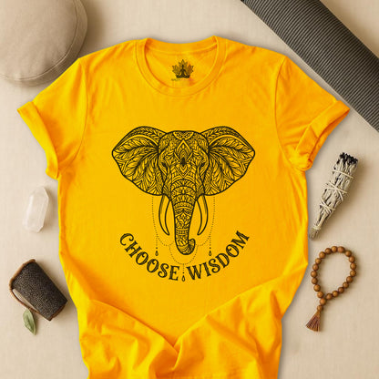 Elephant Mandala Art – Choose Wisdom Tee