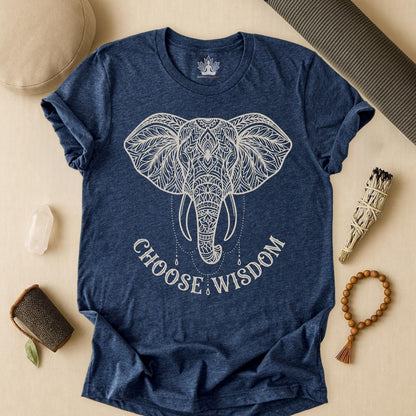Elephant Mandala Art – Choose Wisdom Tee
