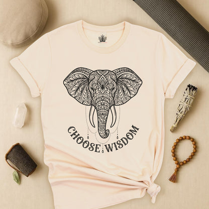 Elephant Mandala Art – Choose Wisdom Tee