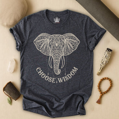 Elephant Mandala Art – Choose Wisdom Tee