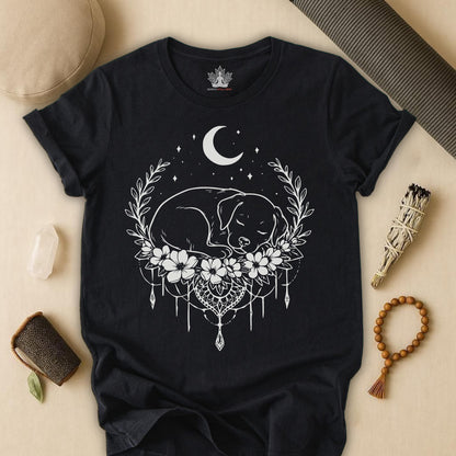Sleeping Dog Under the Moon Tee