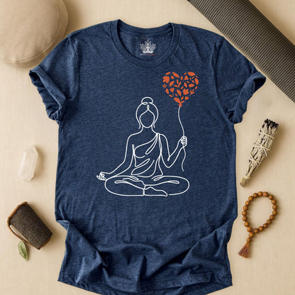 Mindful Love Yogini – Valentine Yoga Tee