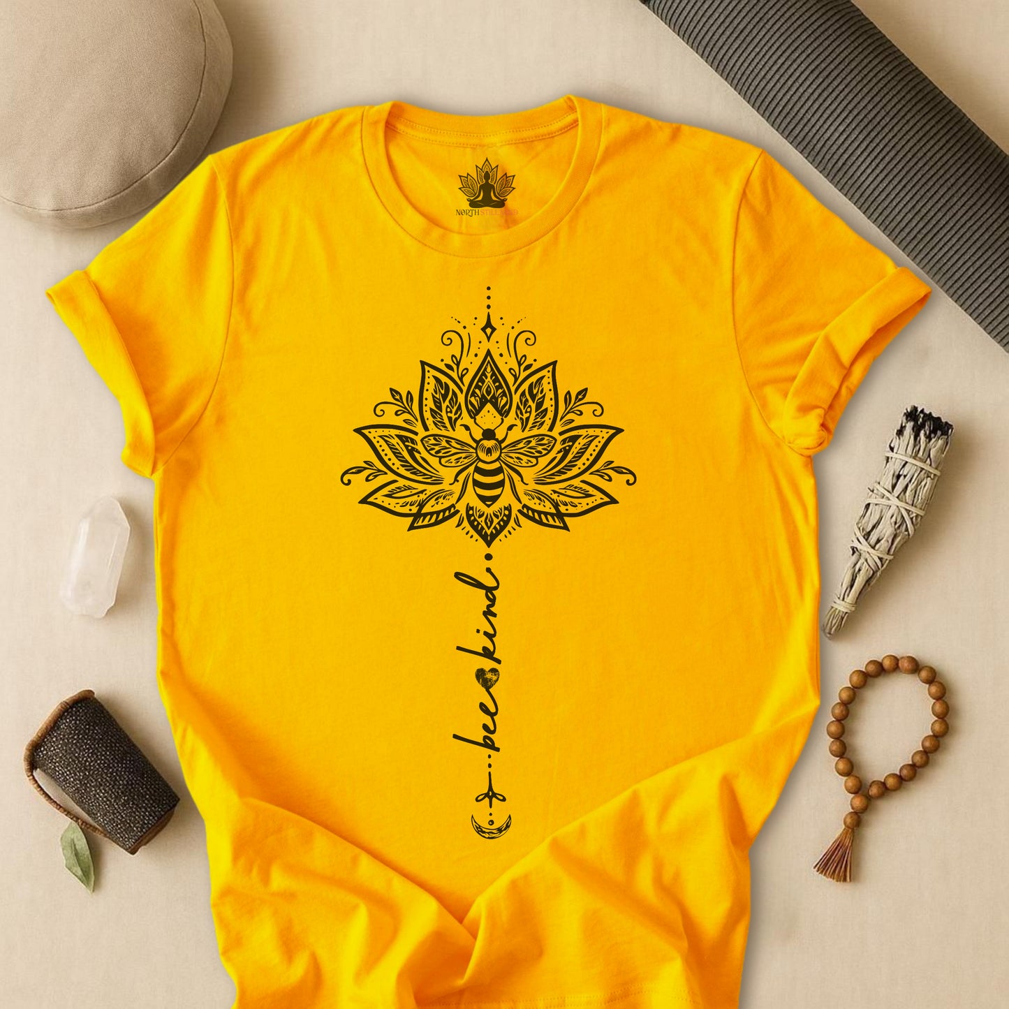 Bee Kind – Lotus Mindfulness Tee
