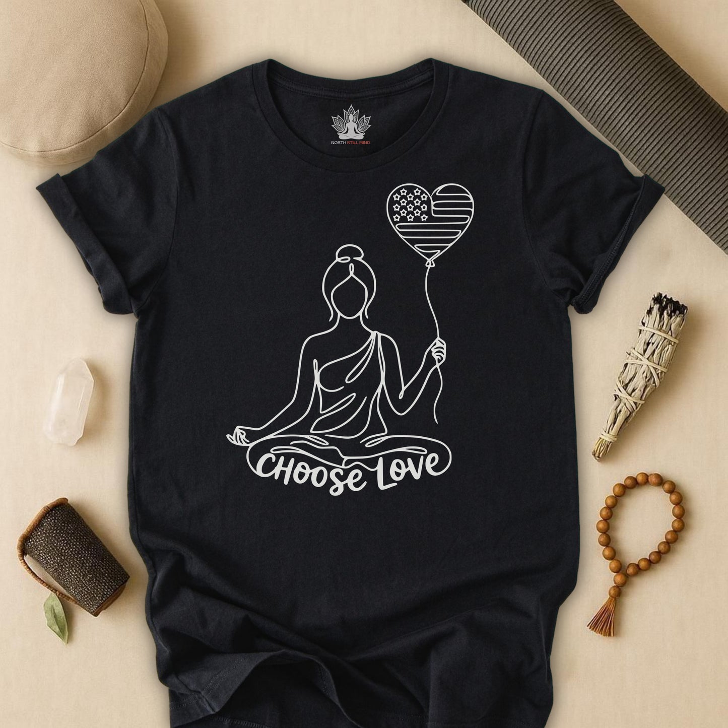 Choose Love – Peace & Kindness Yoga Tee