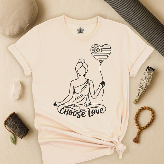 Choose Love – Peace & Kindness Yoga Tee