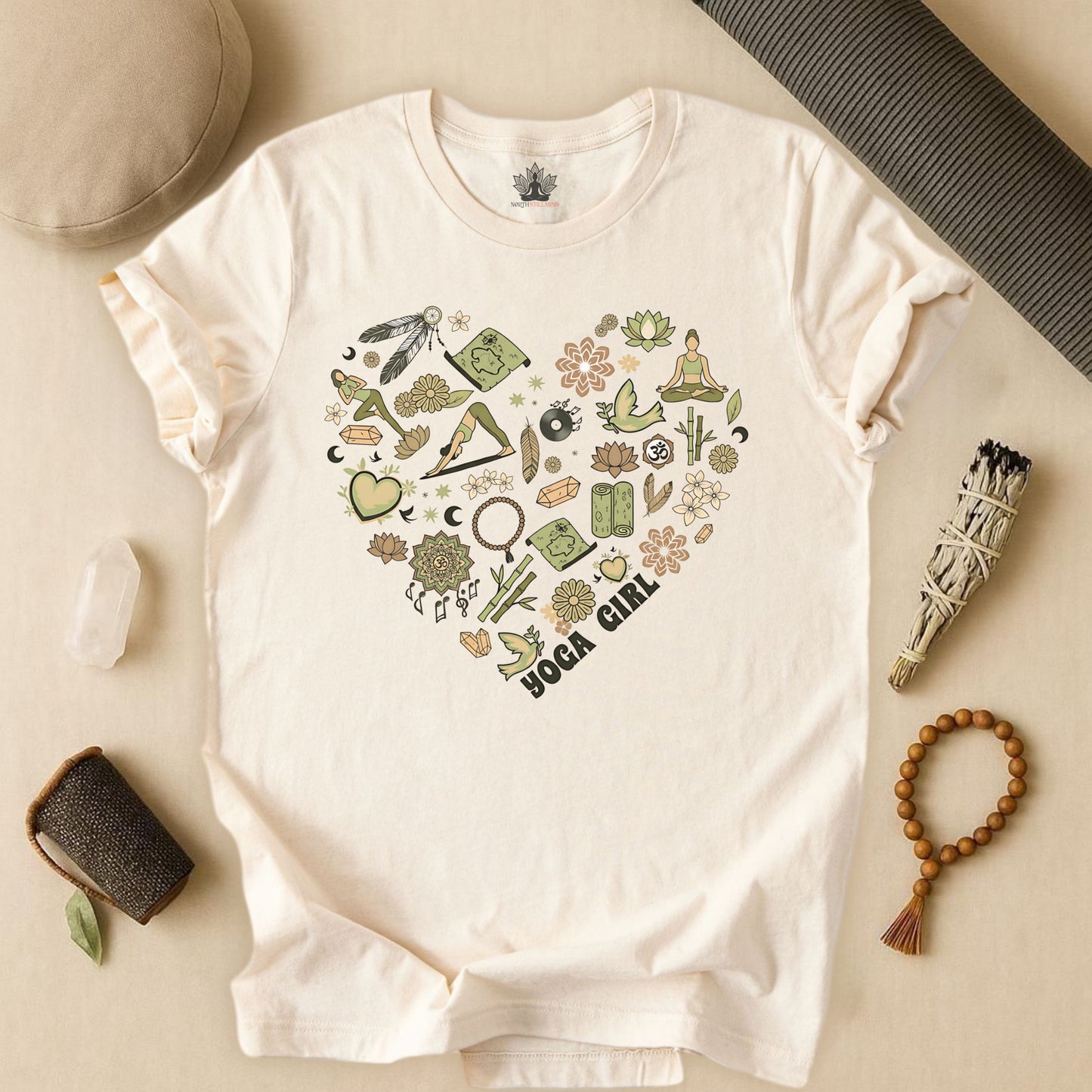 Yoga Girl Boho Heart – Mindful Yoga Tee