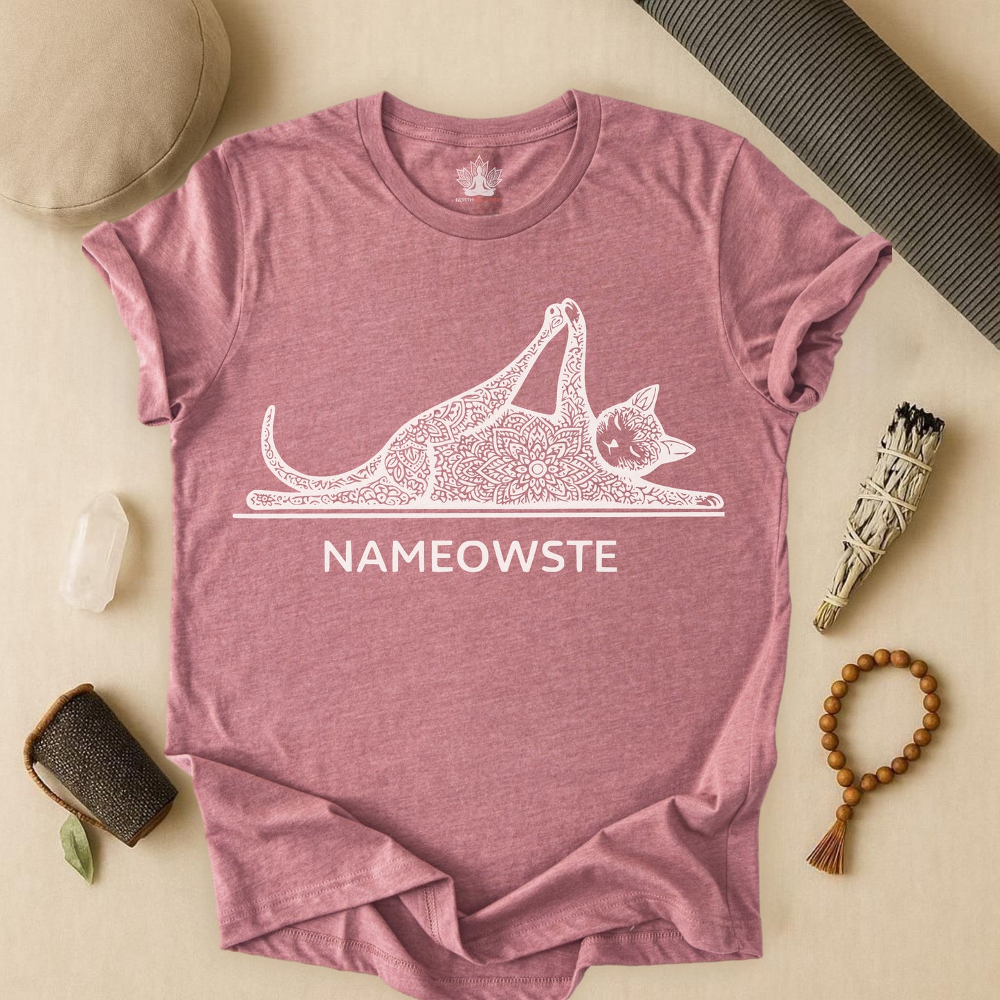 Nameowste Mandala Cat Tee