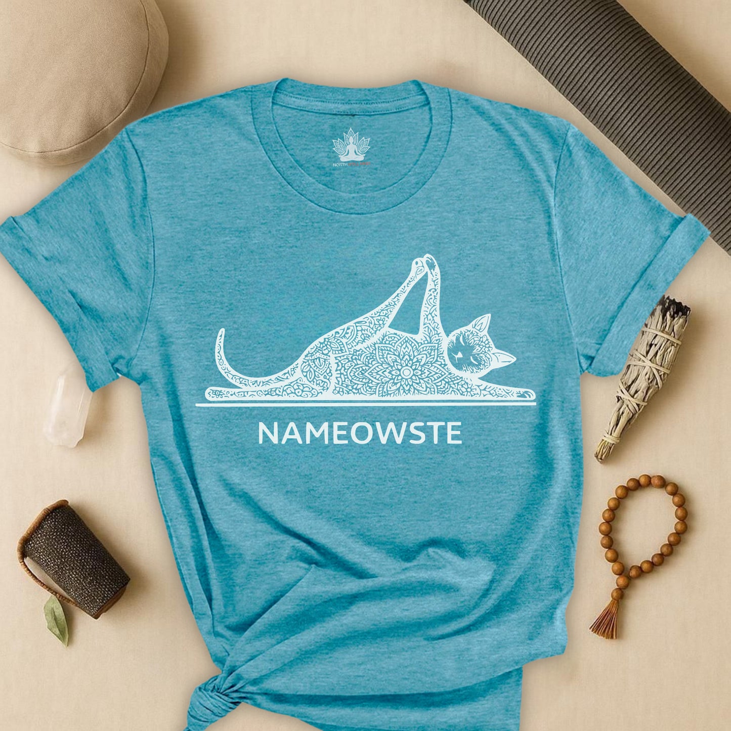 Nameowste Mandala Cat Tee