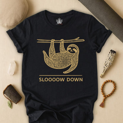 Sloooow Down – Mindful Sloth Tee