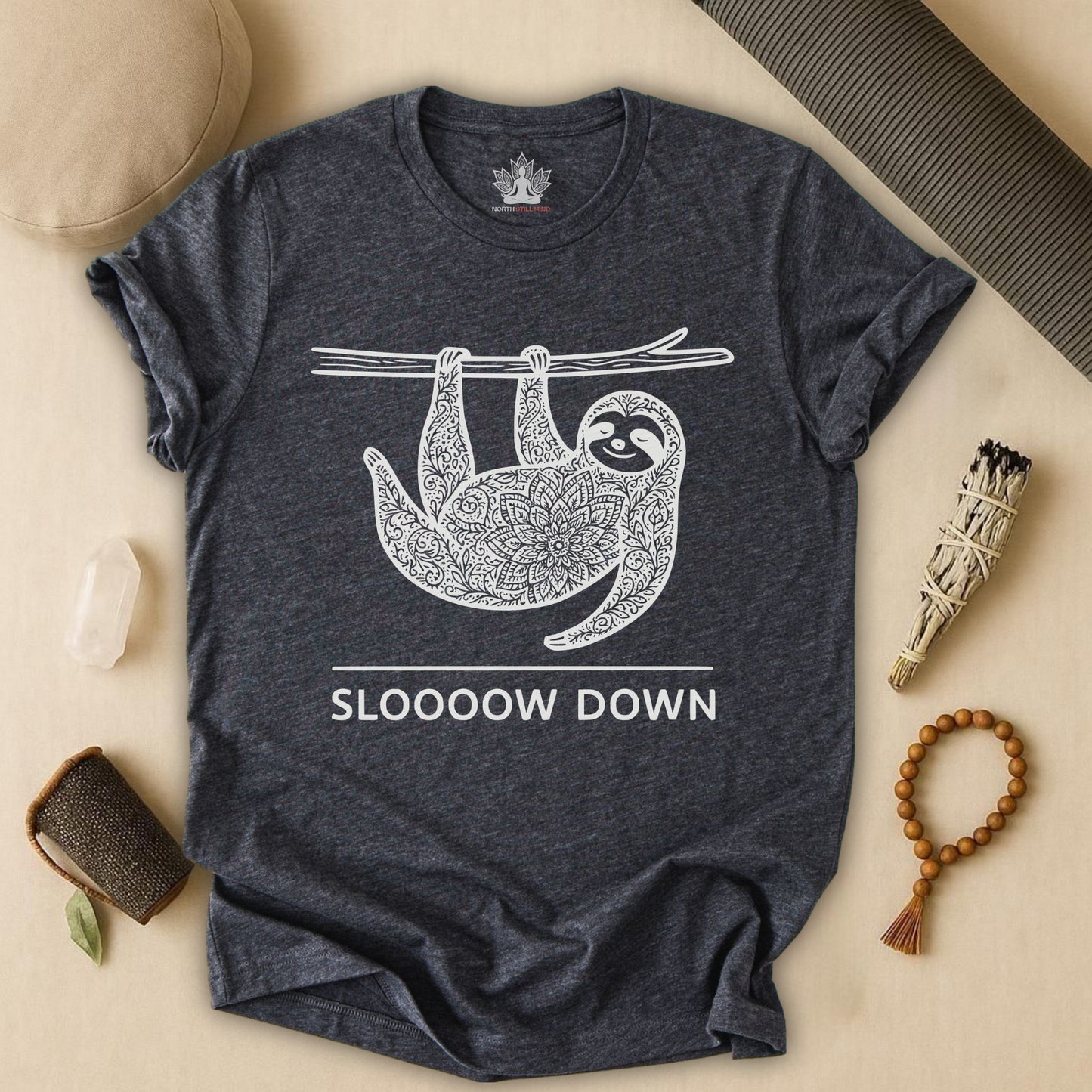 Sloooow Down – Mindful Sloth Tee