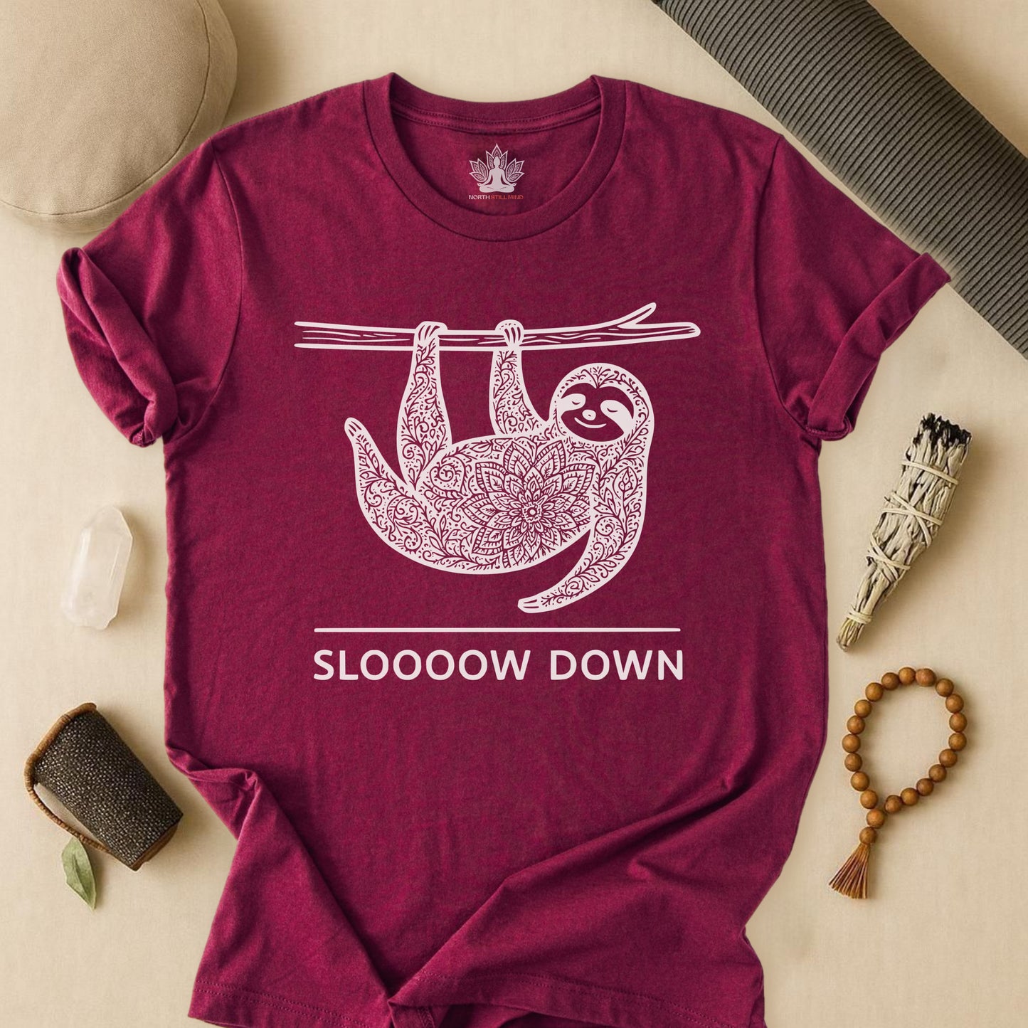 Sloooow Down – Mindful Sloth Tee