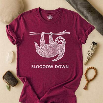 Sloooow Down – Mindful Sloth Tee