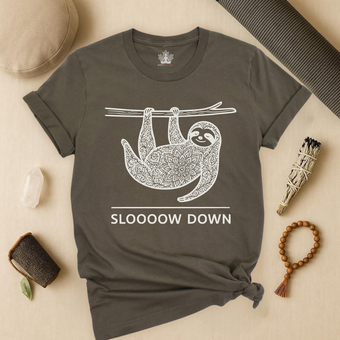 Sloooow Down – Mindful Sloth Tee