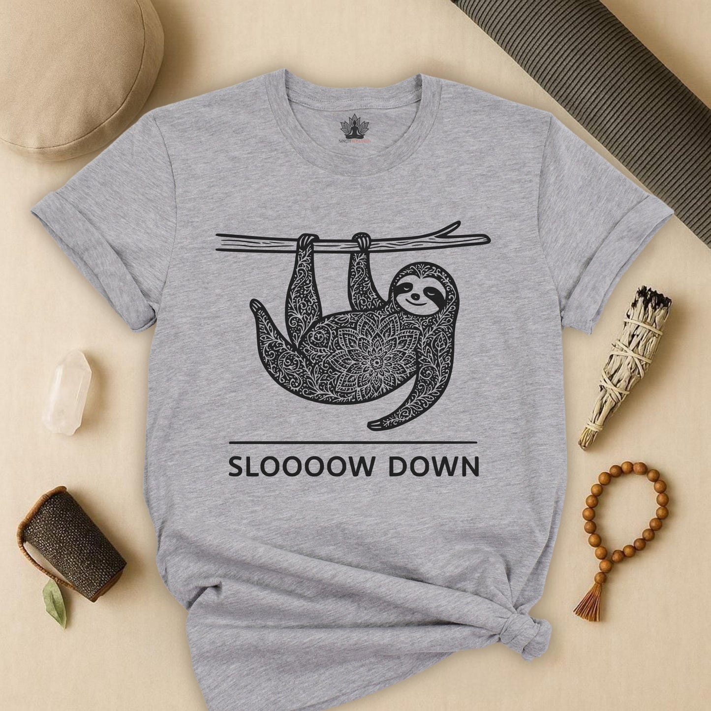 Sloooow Down – Mindful Sloth Tee