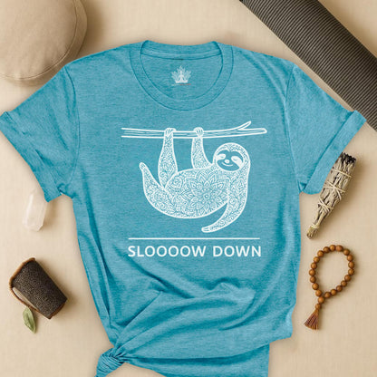Sloooow Down – Mindful Sloth Tee