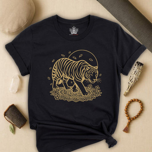Peaceful Tiger – Mandala Flow Tee