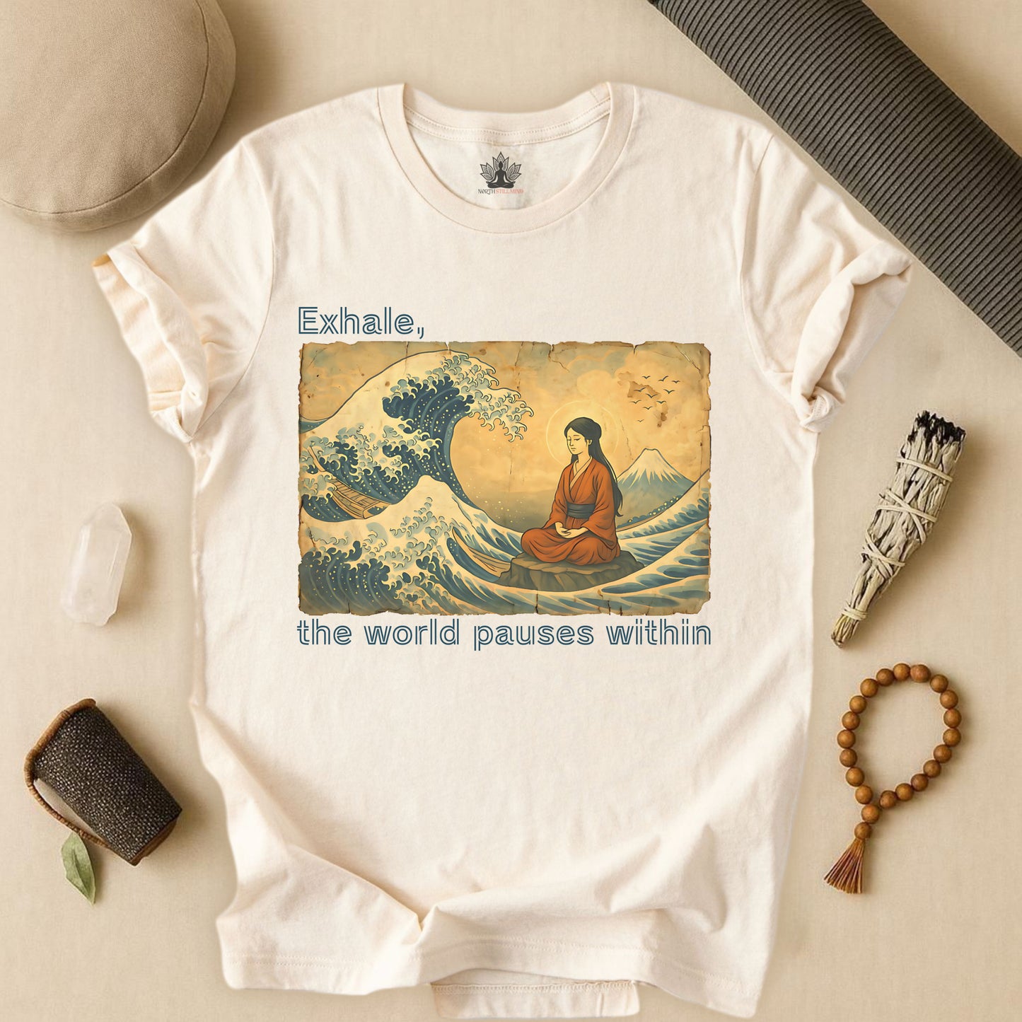 Exhale – Mindful Japanese Wave Tee