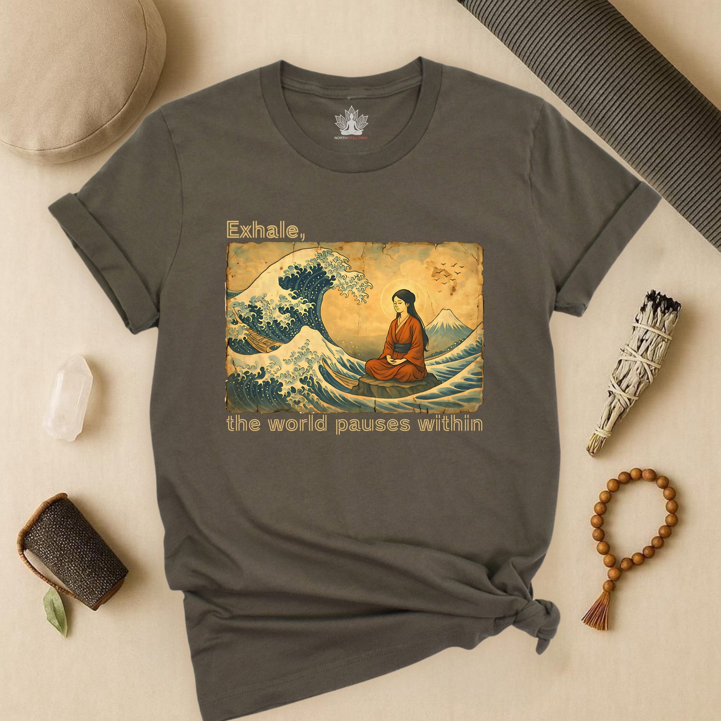Exhale – Mindful Japanese Wave Tee