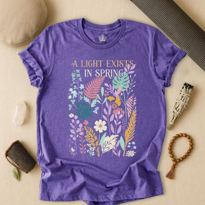 A Light Exists In Spring - Floral Joyful Tee