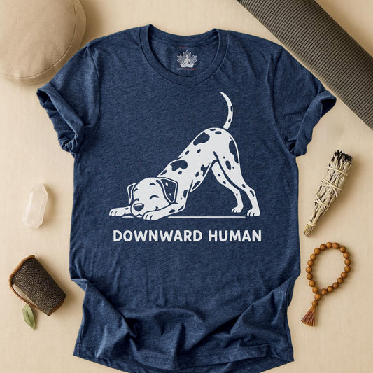 Downward Human - Cute Dalmatian Tee