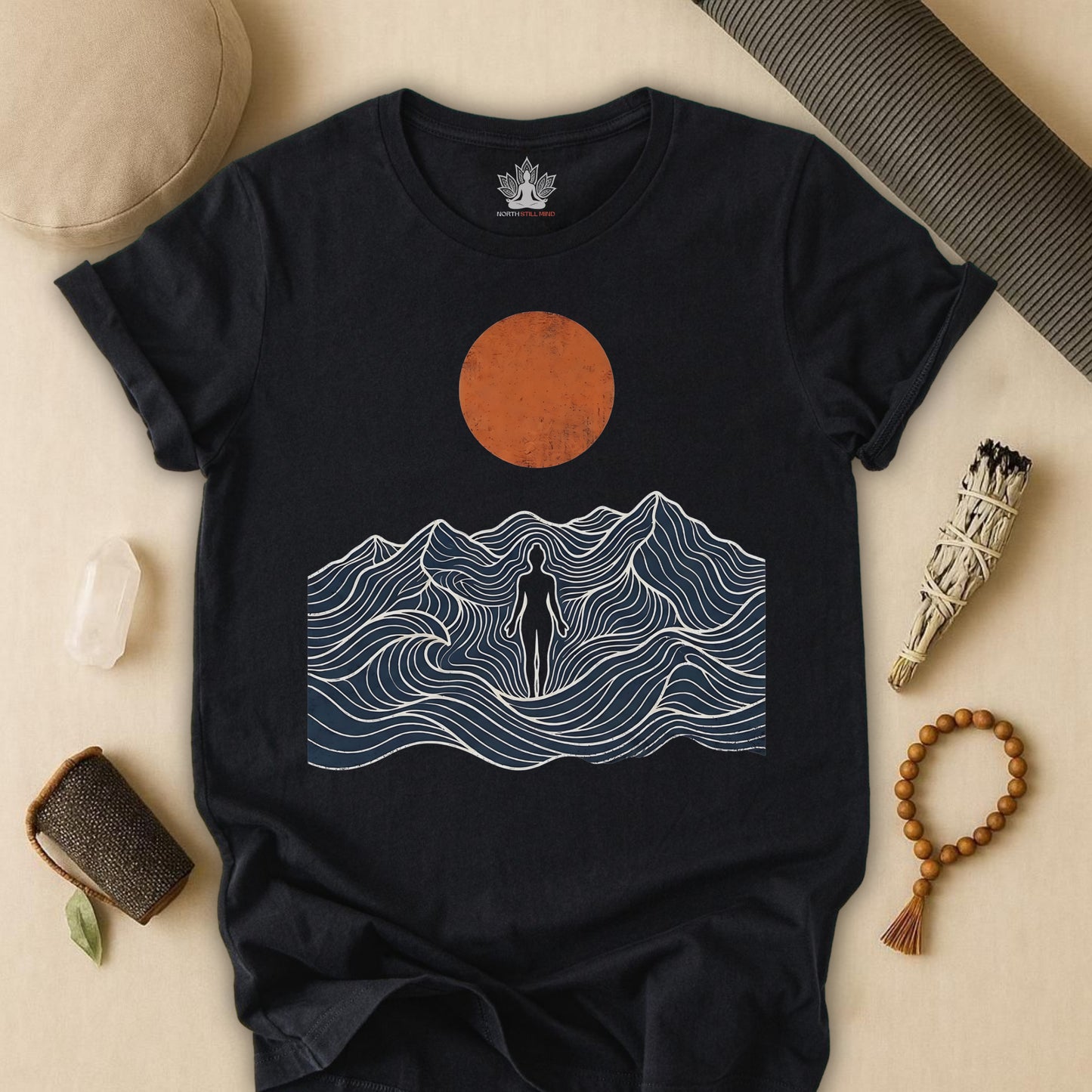 Retro Mountain Pose Tee