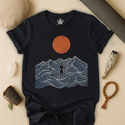 Retro Mountain Pose Tee