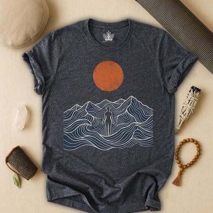 Retro Mountain Pose Tee
