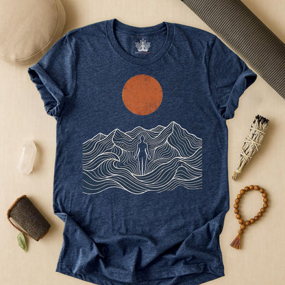 Retro Mountain Pose Tee