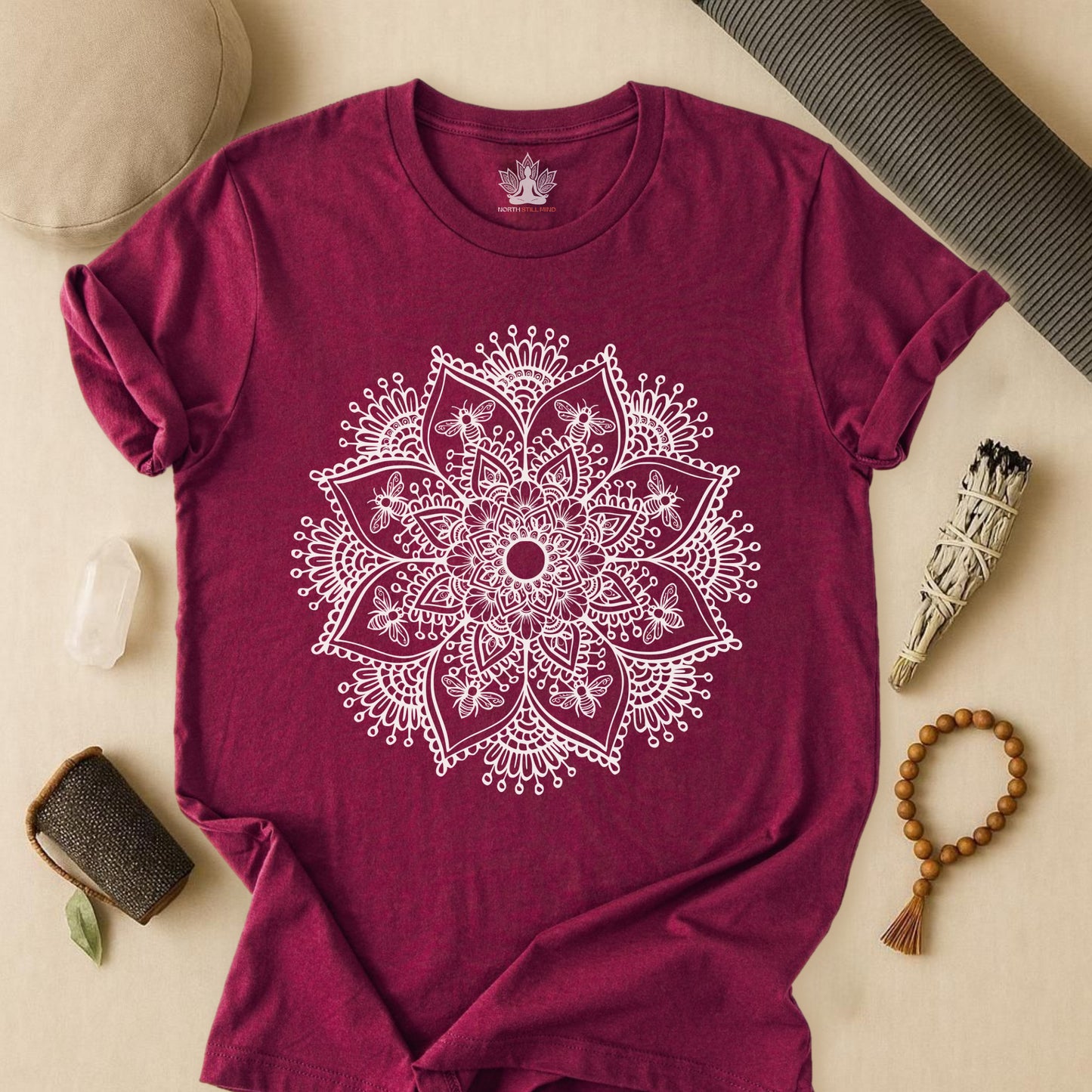 Bees & Flowers Mandala