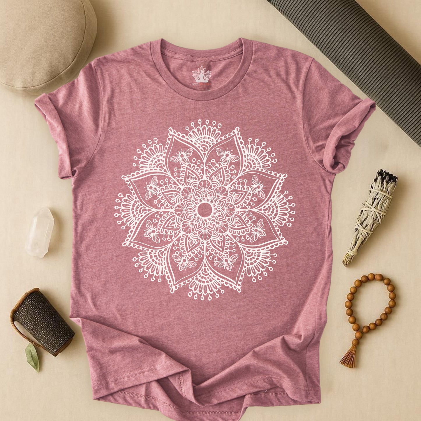 Bees & Flowers Mandala