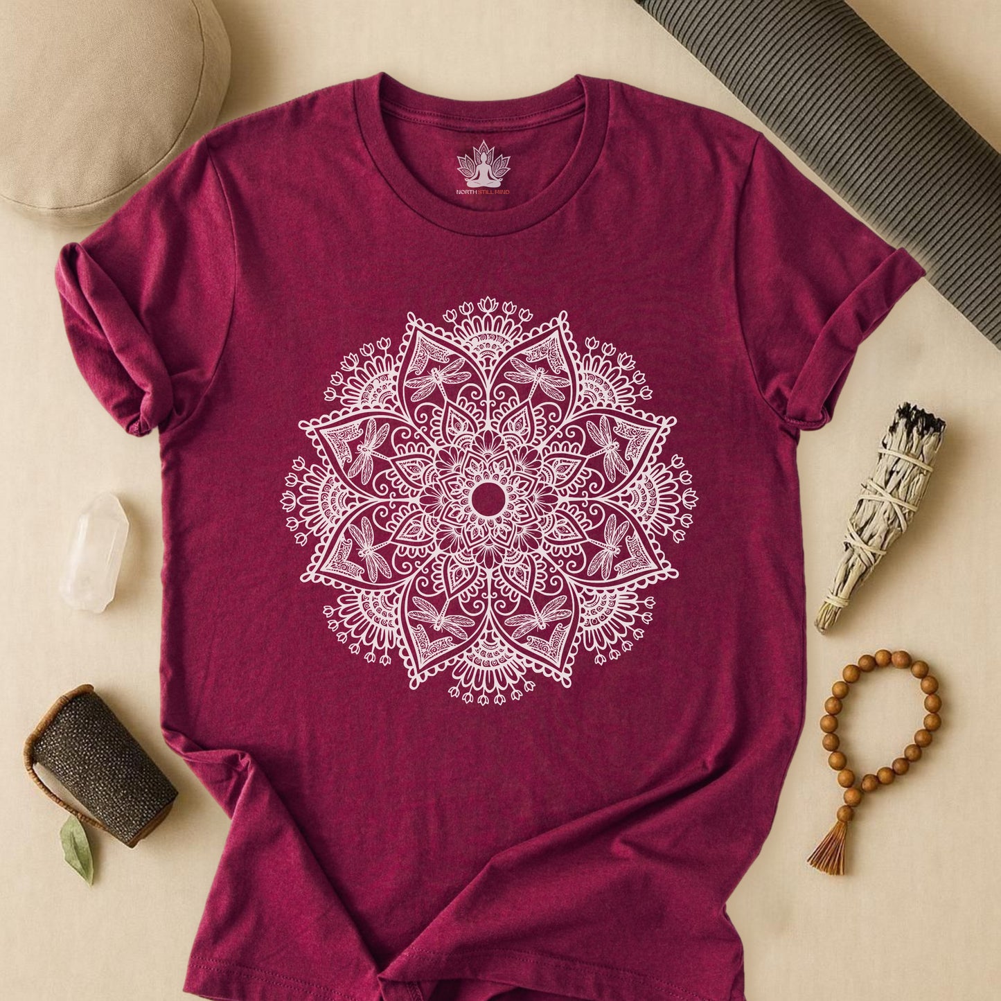Dragonflies & Flowers Mandala