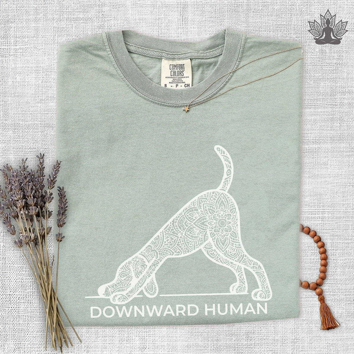 Downward Human Comfort Colors Tee