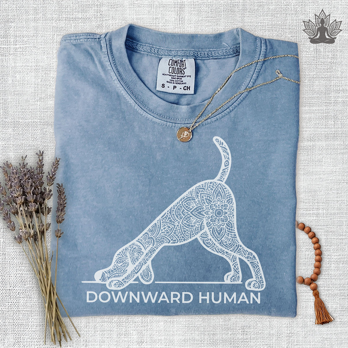 Downward Human Comfort Colors Tee