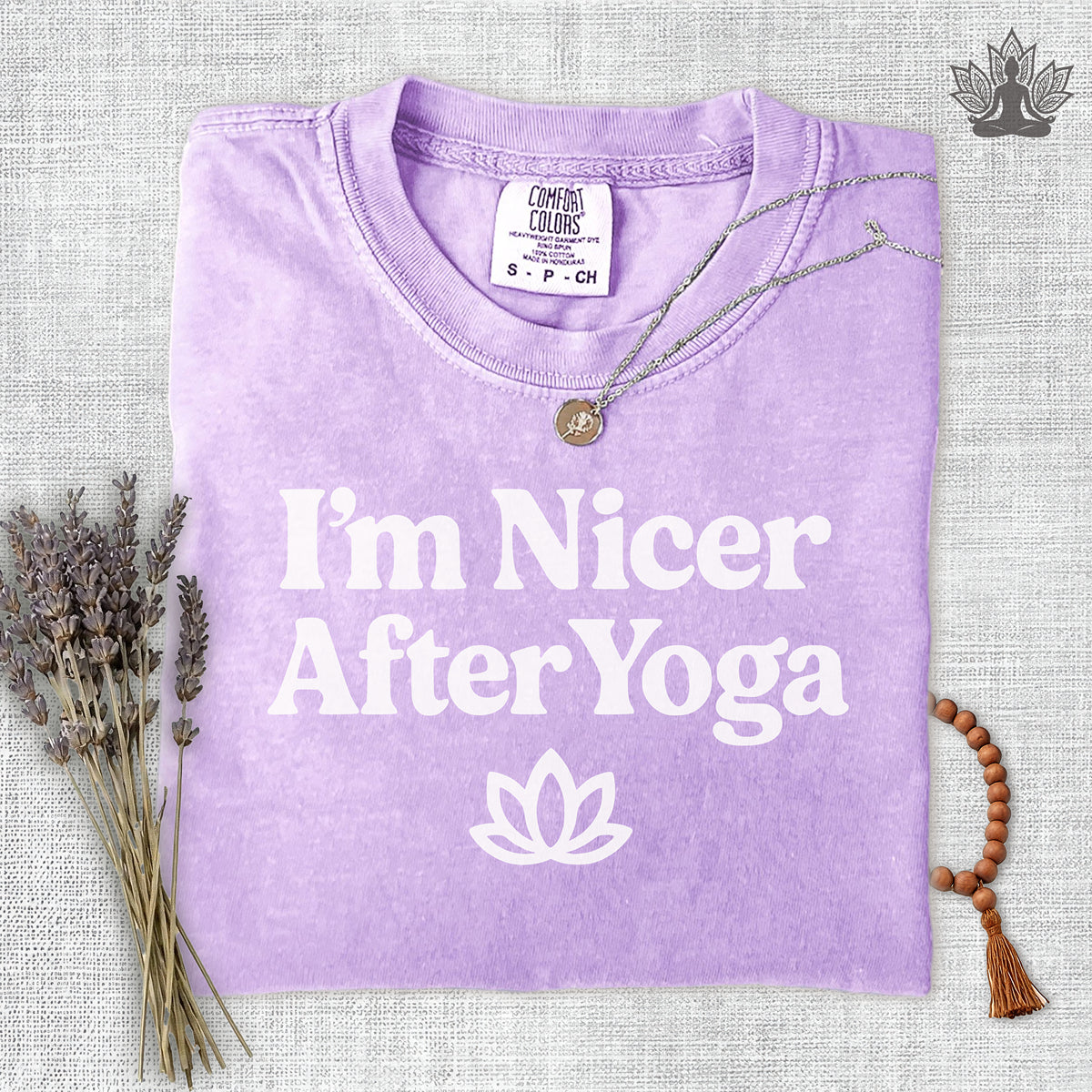 I'm Nicer After Yoga Comfort Colors Tee